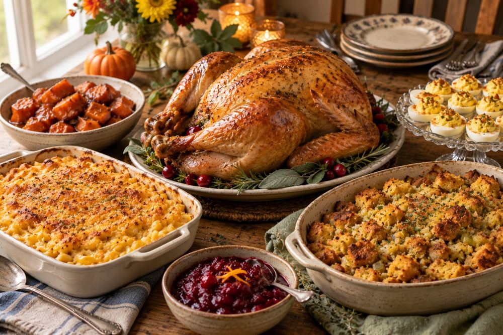 The holiday table